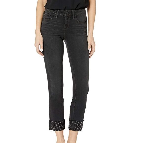 NWT Jessica Simpson Arrow Straight Ankle Jean 25 Stuffed Cuff - Picture 1 of 16